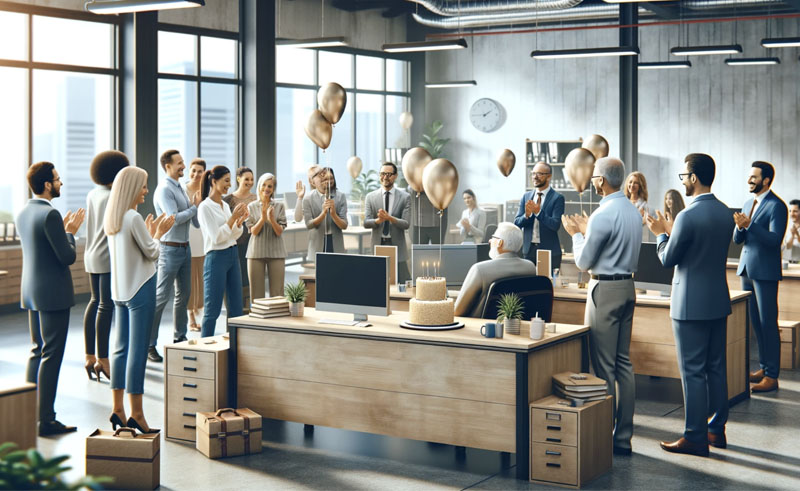 Feestelijke ceremonie voor collega 25 jaar in dienst