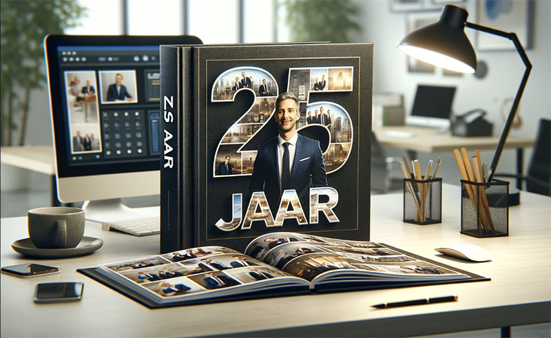 Fotoboek voor collega die 25 jaar in dienst is